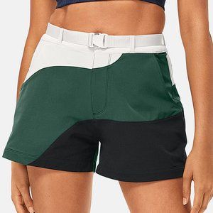 Outdoor Voices Rectrek shorts in Black/Hunter/Bone Small